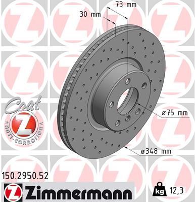 Zimmermann 150.2950.52 - Brzdový kotúč -