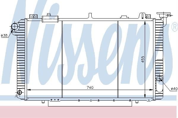 Nissens 62959 - Chladič vody -
