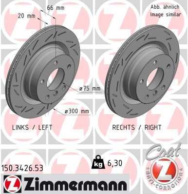 Zimmermann 150.3426.53 - Brzdový kotúč -