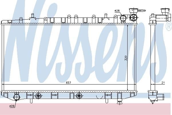 Nissens 62965 - Chladič vody -