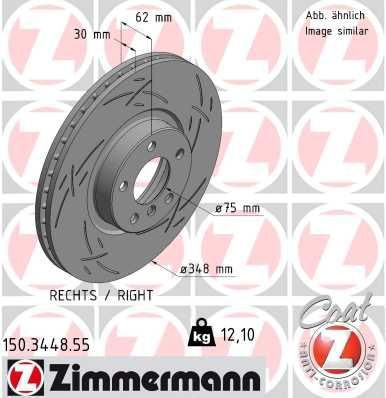 Zimmermann 150.3448.55 - Brzdový kotúč -