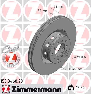 Zimmermann 150.3468.20 - Brzdový kotúč -