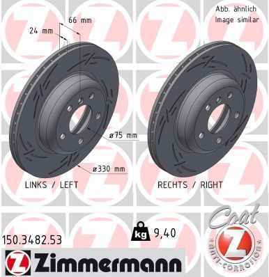Zimmermann 150.3482.53 - Brzdový kotúč -