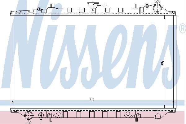 Nissens 62979 - Chladič vody -