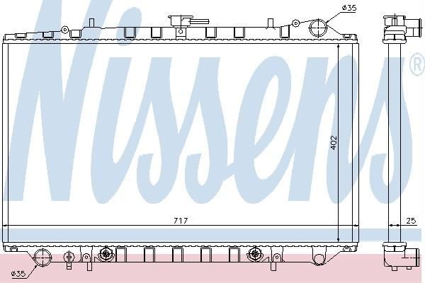 Nissens 62980 - Chladič vody -