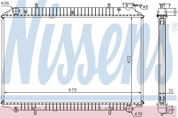 Nissens 62983A - Chladič vody -