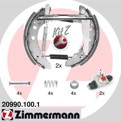 Zimmermann 20990.100.1 - Brzdové čeľuste -