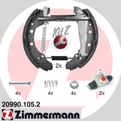 Zimmermann 20990.105.2 - Brzdové čeľuste -