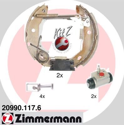 Zimmermann 20990.117.6 - Brzdové čeľuste -