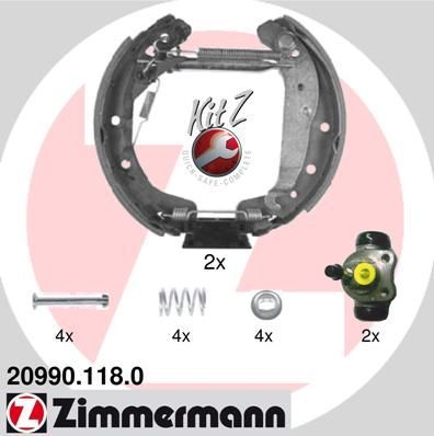 Zimmermann 20990.118.0 - Brzdové čeľuste -