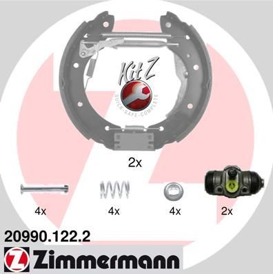 Zimmermann 20990.122.2 - Brzdové čeľuste -
