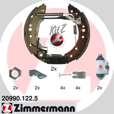 Zimmermann 20990.122.5 - Brzdové čeľuste -
