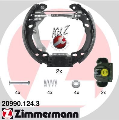 Zimmermann 20990.124.3 - Brzdové čeľuste -