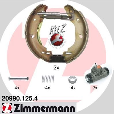 Zimmermann 20990.125.4 - Brzdové čeľuste -