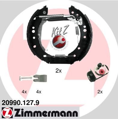 Zimmermann 20990.127.9 - Brzdové čeľuste -