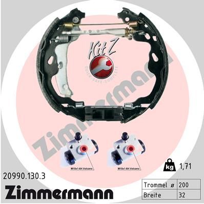 Zimmermann 20990.130.3 - Brzdové čeľuste -