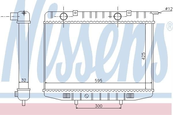 Nissens 63037 - Chladič vody -