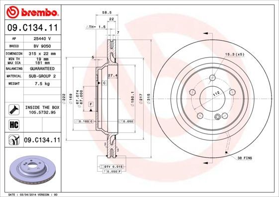Brembo 09.C134.11