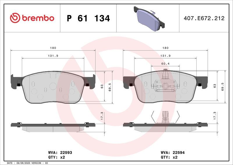 Brembo P 61 134