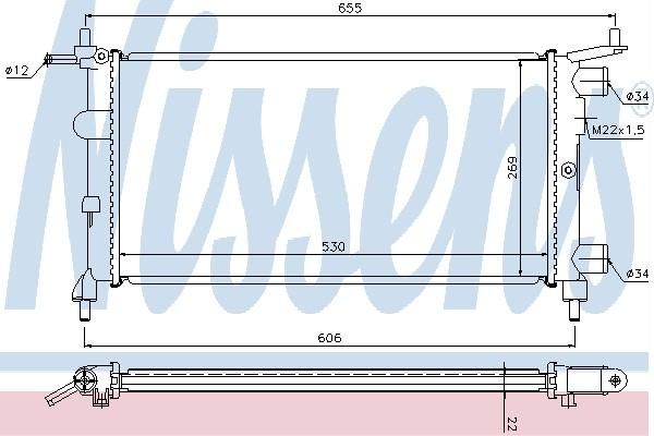 Nissens 63290A - Chladič vody -