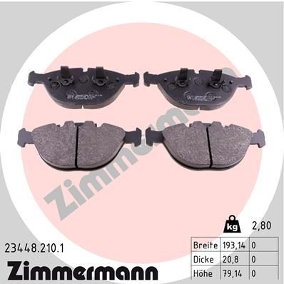 Zimmermann 23448.210.1 - Brzdové platničky -
