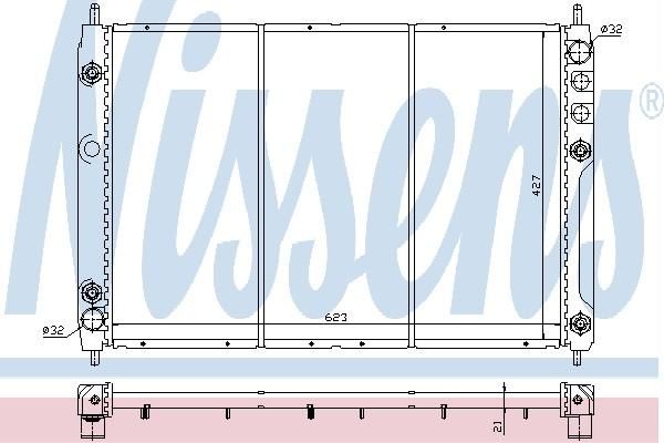 Nissens 63317 - Chladič vody -