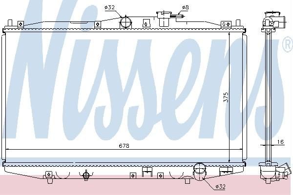 Nissens 63344 - Chladič vody -