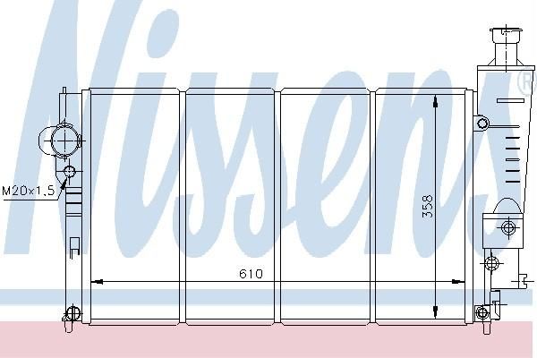 Nissens 63515 - Chladič vody -