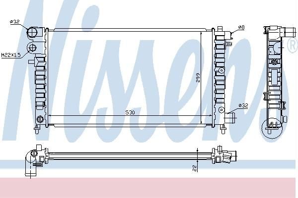 Nissens 63523A - Chladič vody -