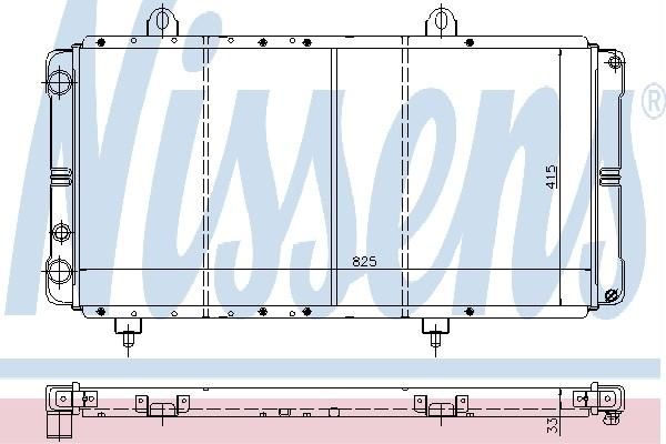 Nissens 63572 - Chladič vody -