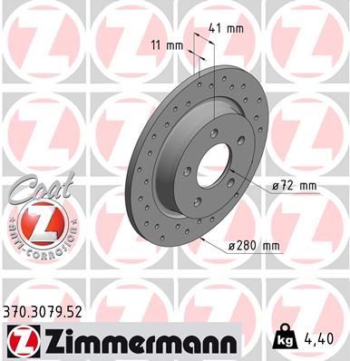 Zimmermann 370.3079.52 - Brzdový kotúč -