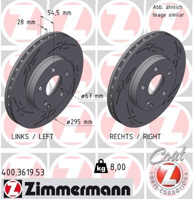 Zimmermann 400.3619.53 - Brzdový kotúč -