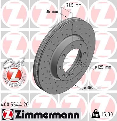 Zimmermann 400.5544.20 - Brzdový kotúč -