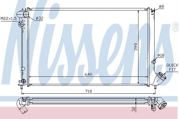 Nissens 63743A - Chladič vody -