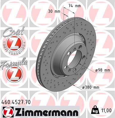 Zimmermann 460.4527.70 - Brzdový kotúč -
