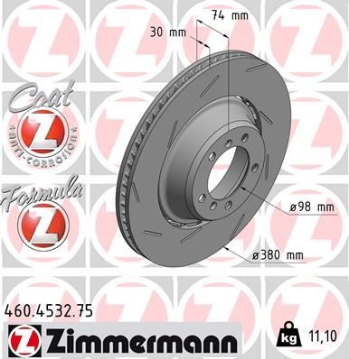 Zimmermann 460.4532.75 - Brzdový kotúč -