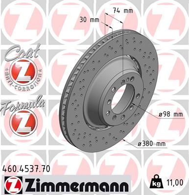 Zimmermann 460.4537.70 - Brzdový kotúč -