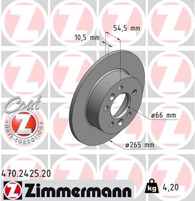 Zimmermann 470.2425.20 - Brzdový kotúč -