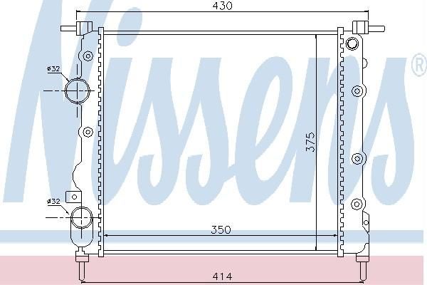 Nissens 63797 - Chladič vody -