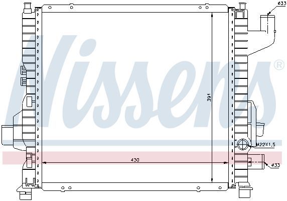 Nissens 63837A - Chladič vody -