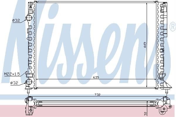 Nissens 63839A - Chladič vody -