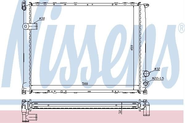 Nissens 63944A - Chladič vody -