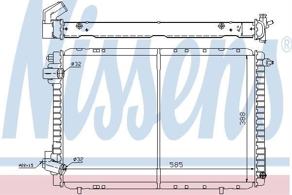 Nissens 63948 - Chladič vody -