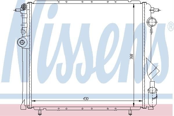 Nissens 63955 - Chladič vody -