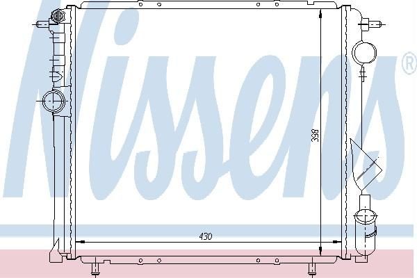 Nissens 63957 - Chladič vody -