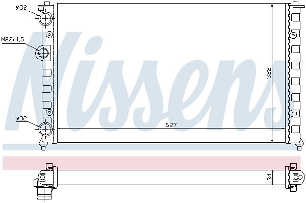 Nissens 64006 - Chladič vody -
