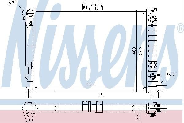 Nissens 64047 - Chladič vody -