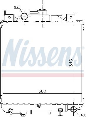 Nissens 64157 - Chladič vody -