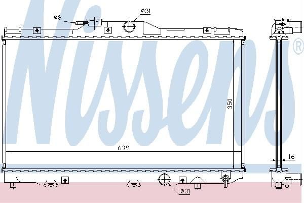 Nissens 64656A - Chladič vody -