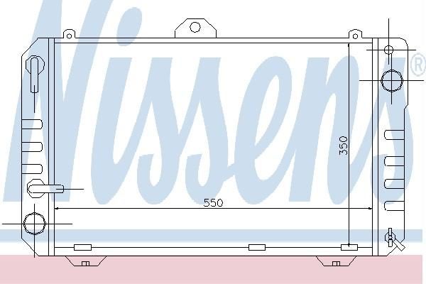 Nissens 64707 - Chladič vody -